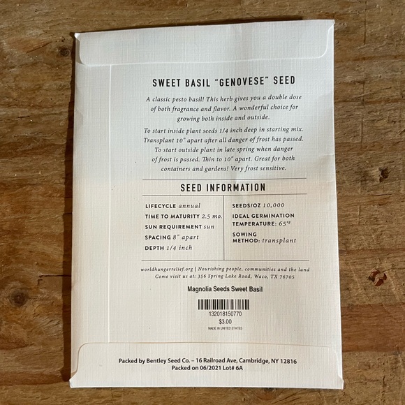 Magnolia seed + supply sweet basil seeds - Picture 2 of 2
